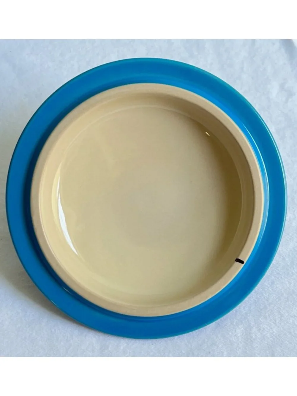 Le Creuset Mini Round Casserole Baker Marseille Blue Stoneware & Lid 8oz Cocotte